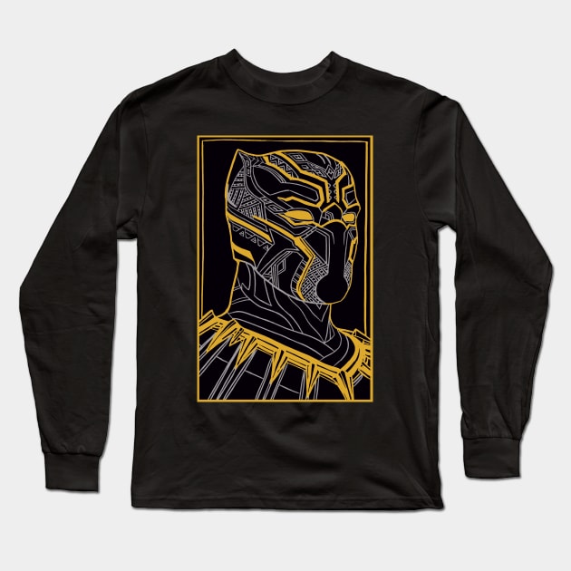 The King Of Wakanda - Black Panther Long Sleeve T-Shirt by Jomeeo